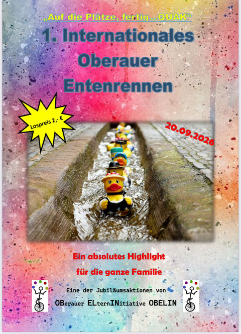 Plakat: 1. Internationales
Oberauer Entenrennen